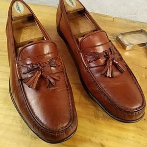 Santoni pre-owned mens leather loafers